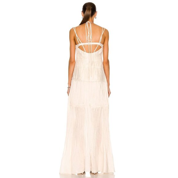 JONATHAN SIMKHAI Loli Gown in Tan Beige - Picture 3 of 3